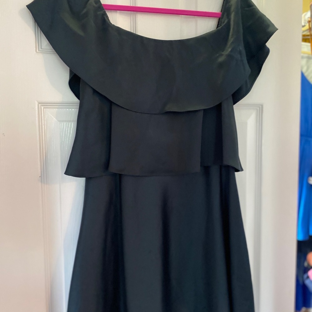 Eliza J Emerald Green Off-Shoulder Dress